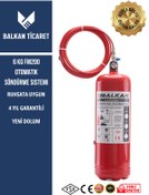 Resim Balkan Ticaret 6 Kg HFC Otomatik Yangın Söndürme Tüpü - bakım gerektirmeyen uzun ömürlü sistem 