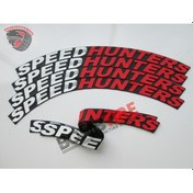 Resim Lastik Yazısı Speedhunters Çift Renk 4 Adet Araç Motorsiklet Lastik Sticker Etiket 