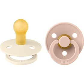 Resim Bibs Kauçuk Emzik I Ivory & Blush I 0-6 Ay Şeffaf 