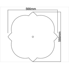 Resim MOTİFPİYER Motifpiyer Lamba Tavan Göbeği 51-56 Cm Çap-2 Adet 