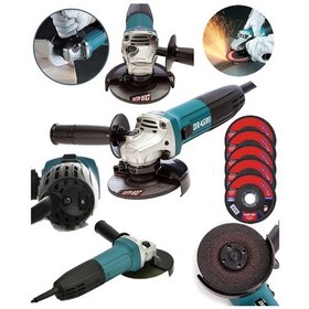 Resim Dragro Teknoloji DRG-tşlm58 Mavi 3000 W Professional Avuç Içi Taşlama 125 MM Devir Ayarlı 5 Taş 