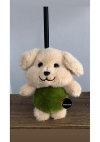 Resim Sevimli Şirin Köpek Peluş Oyuncak Anahtarlık Hediyelik Uyku Arkadaşı 15 Cm Kahverengi 