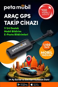 Resim Peta Mobil PT-190 Data Hatlı GPS Takip Cihazı – 12 Ay Server Dahil, Motor Blokaj Özellikli 