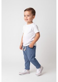 Resim MiaBaby Bebek Müslin Pantolon Indigo 