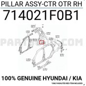 Resim Direk Sacı Dış Sportage 2004-2010 Orta Sağ Oem No:714021f0b1 