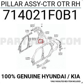 Resim Direk Sacı Dış Sportage 2004-2010 Orta Sağ Oem No:714021f0b1 