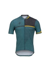 Resim Wilier Triestina Maglia Gravel Brave Bisiklet Forması - Yeşil - S Siyah 