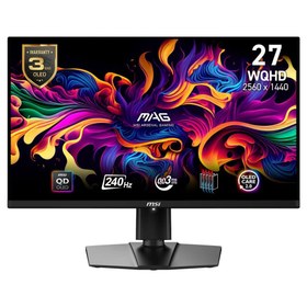 Resim MSI MAG 271QPX QD-OLED E2 26.5" 0.03 ms 2K Pivot 240 Hz OLED Oyuncu Monitörü 