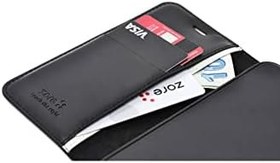 Resim Kzy İletişim Xiaomi Redmi Note 9 Pro ile Uyumlu Deri Deluxe Kapaklı Cüzdanlı Kılıf - Siyah (Siyah) 
