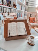 Resim Vigo Wood Minderli Kitap Okuma Standı Ayarlanabilir Çizim Standı Laptop Sehpası Çalışma Sehpası 