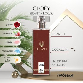 Resim silver elegance vip perfume Cloey Edp 50 ml - Pudralı ve Çiçeksi Kadın Parfümü (K-026) 