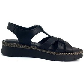 Resim Venüs 23028003 24ys Kadın Günlük Sandalet - Siyah-siyah Siyah 