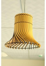 Resim Dekoratif Avize Çocuk Odası İçin Ahşap Avize 20 Cm Çapında Doğal Avize Ahşap 