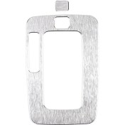 Resim Praise6 Ford Ranger 2015-2018 Için Alüminyum Alaşım Araba Merkezi Konsol Vites Paneli Kapak Trim Çerçeve Etiket Aksesuarları, Gümüş (Yurt Dışından) 