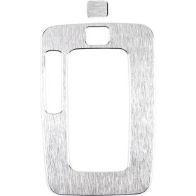 Resim Praise6 Ford Ranger 2015-2018 Için Alüminyum Alaşım Araba Merkezi Konsol Vites Paneli Kapak Trim Çerçeve Etiket Aksesuarları, Gümüş (Yurt Dışından) 