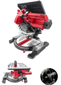 Resim STAXX POWER Üstten Tablalı Gönye Kesme Bakır Endüksiyon Motor 210mm Ahşap Sunta Plastik Kesme Gönye Kesme 3000W 