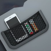 Resim 1 Adet Araç Kapı Filesi Organizatörü - Çok Bölmeli Dayanıklı PP Malzeme ile Telefon Tutucu ve Ağ Cepleri, Çoğu Araca Uygun, Araç İçi Depolama, Şık Tasarım, Yüksek Kaliteli Ağ 