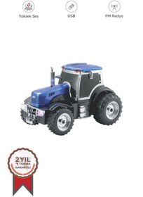 Resim İklimStore D42 Mavi Traktör Tasarım Usb/fm Radyo Bluetooth Hoparlör Speaker - Mi7062-3376 