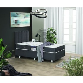 Resim Nero Tek Kişilik Baza Comfort Yatak Modelli Başlık %100 Çelik+ Mdf 100 x 200 