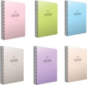 Resim Pastoral A4 Plastik Kapak Spiralli 96 Yaprak 3 Kareli + 72 Yaprak 2 Çizgili Defter 