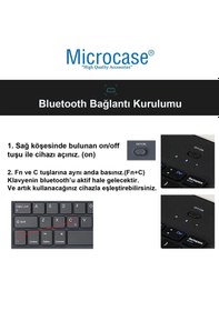 Resim Microcase Tablet Ve Telefonlar İçin Bluetooth Touchpad Klavye Ve Mouse Set Pembe- Al5398 Pembe 