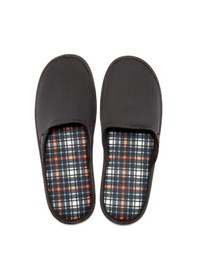 Resim Twigy Ekose Erkek Ev Terliği Turuncu/Mavi 41/46 AA0540 Siyah 