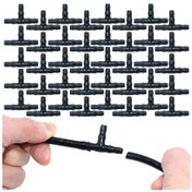 Resim Willowhaven 120 Adet 3 Yollu Hortum Bağlantısı 1/4 İnç Sulama Fitiği 4/7mm Bahçe Hortumu Çiçek Sulama Sistemi 