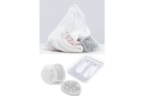 Resim EkoAlışverişDünyam 3lü Yıkama File Seti - Ayakkabı Filesi-Plastik Aparatlı Sütyen Yıkama- Çamaşır Yıkama Filesi 