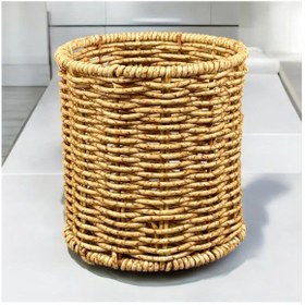 Resim Hasır Rattan Kaşıklık Mutfak Tezgah Üstü Organizer 11cm 