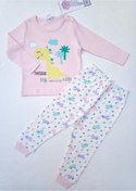 Resim ICEFIELDS %100 Pamuk Kız Bebek Pijama Takımı 