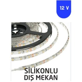 Resim 12 Volt 8 Mm 4040 Smd 3000k Günışığı Dış Mekan 60 Ledli 5 Metre Şerit Led 