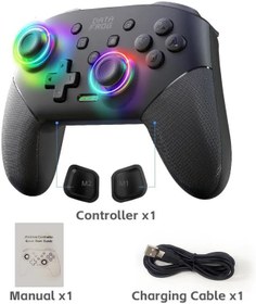 Resim S-80 RGB Kablosuz Joystick Wireless Oyun Kolu PC/Switch/Oled İçin Oyun Kolu Nintendo Swich Uyumlu Pc Laptop 