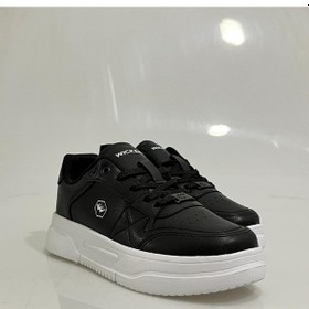 Resim 2933 Wickers Siyah-beyaz Cilt Bağcıklı Bayan Spor Ayakkabısı Siyah - Beyaz 