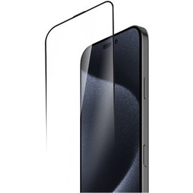 Resim Momax GlassPro+ Ultra Clear HD Tempered Glass iPhone 16 Pro Ekran Koruyucu Siyah 