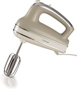Resim STOREMAX PRStoRe Vintage El Mikseri Bej 1548/03-450 Watt, 5 Hız, Çırpma ve Yoğurma Başlıkları, Turbo F 