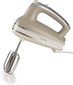 Resim STOREMAX PRStoRe Vintage El Mikseri Bej 1548/03-450 Watt, 5 Hız, Çırpma ve Yoğurma Başlıkları, Turbo F 