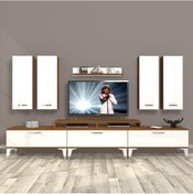 Resim Decoraktiv Ekoflex 8d Slm Silver Tv Ünitesi Tv Sehpası - Ceviz - Beyaz 