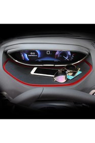 Resim NP Aksesuar Gt Logolu Peugeot 3008-5008 Uyumlu Kaymaz Ped Kırmızı 