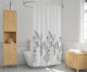 Resim Tropik Home Duş Perdesi Çift Kanat 2x120x200cm Funda Desenli Banyo Perdesi 16 Adet C Halka Hediyeli 