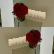 Resim Elmpaly Pembe Kalp Şekilli Kapı Stoperi 2li Set Yumuşak Duvar Koruyucu 