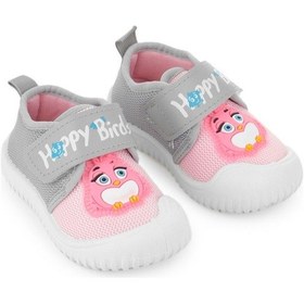 Resim Gezer Yazlık Keten Kız Bebe Happy Birds Cırtlı Ayarlanabilir Ayakkabı Ga2ybm.03356.00.3b6.0a Pembe 