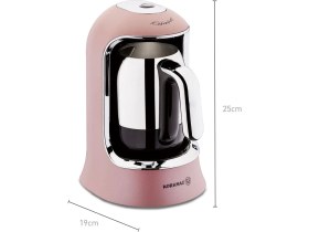 Resim Korkmaz Kahvekolik Rosegold Krom Otomatik Kahve Makinesi A860-06 