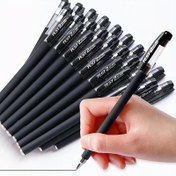Resim 10 adet Jel Kalem Seti Siyah Mavi Kırmızı Dolum Jel Kalem Mermi Ucu 0.5mm Okul ve Ofis Tükenmez Kalem Malzemeleri Kawaii Aksesuarları Kırtasiye 