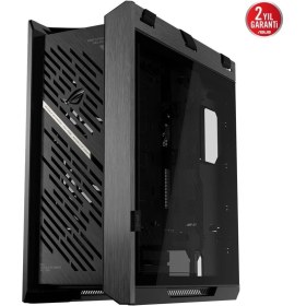 Resim ASUS ROG STRIX HELIOS II, ÇİFT TEMPERLİ CAM PANEL, 450MM GPU DESTEĞİ, ALÜMİNYUM KASA ve ÖN PANEL, GPU DESTEK BRAKETLERİ ve 420MM RADYATÖR DESTEĞİ SUNAN EATX UYUMLU BİR MID-TOWER 