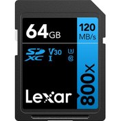 Resim 64GB High-Performance 800x UHS-I SDXC Memory Card (BLUE Series) Lexar