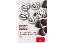 Resim Beleşe Eva 5 Adet Çaydanlık Içi Süzgeç Demlik Içi Çay Süzgeçi 
