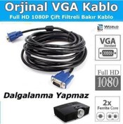 Resim Monitör Kablosu Vga - Vga 10 Metre Vga Kablosu 10 Mt 