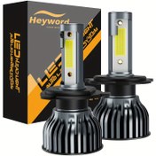 Resim Heyword 2 Adet Yüksek Güçlü LED Araba Aydınlatma Ampulleri H4 H7 H1 H8 H11 9005 HB3 9006 HB4 9004 H13 9007 880 881 Modelleri ile Uyumlu, Turbo Lamba, 20000LM, 12V 