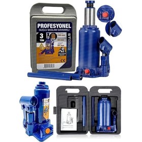 Resim Pro Seri Çelik Şase 3 Ton Hidrolik Araba Karavan Oto Şişe Kriko 