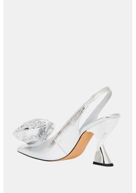 Resim Katy Perry The Laterr Hıgh Kadın Gümüş Çiçek Detaylı Topuklu Ayakkabı Gümüş 
